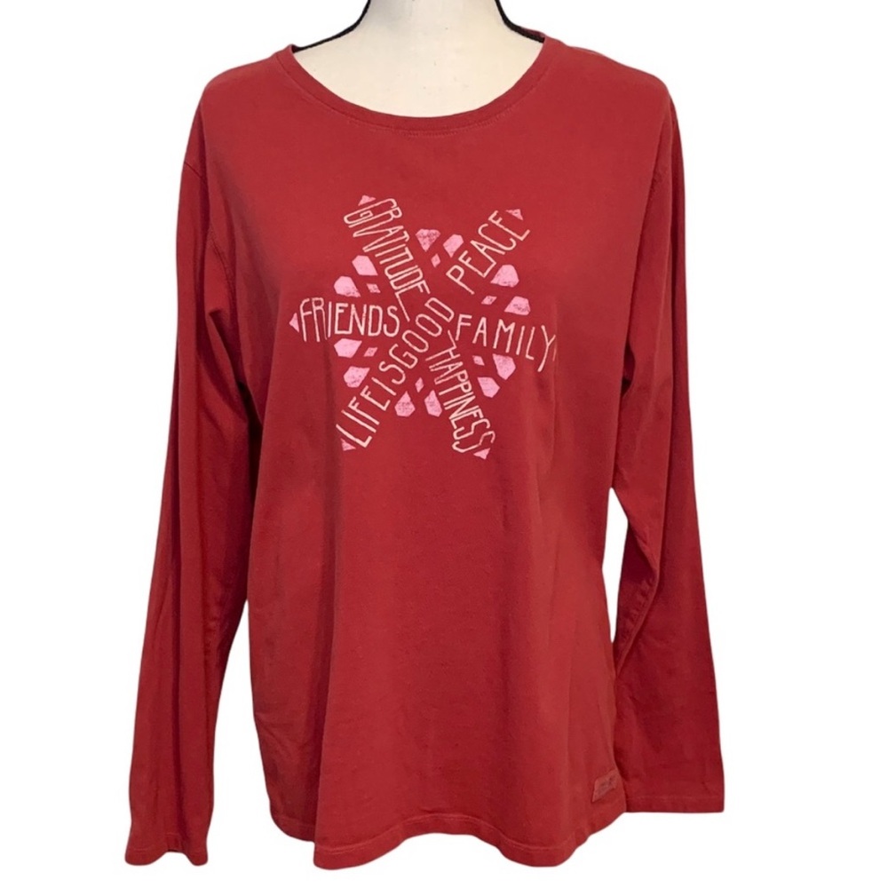 Life is Good classic fit long sleeve T shirt
